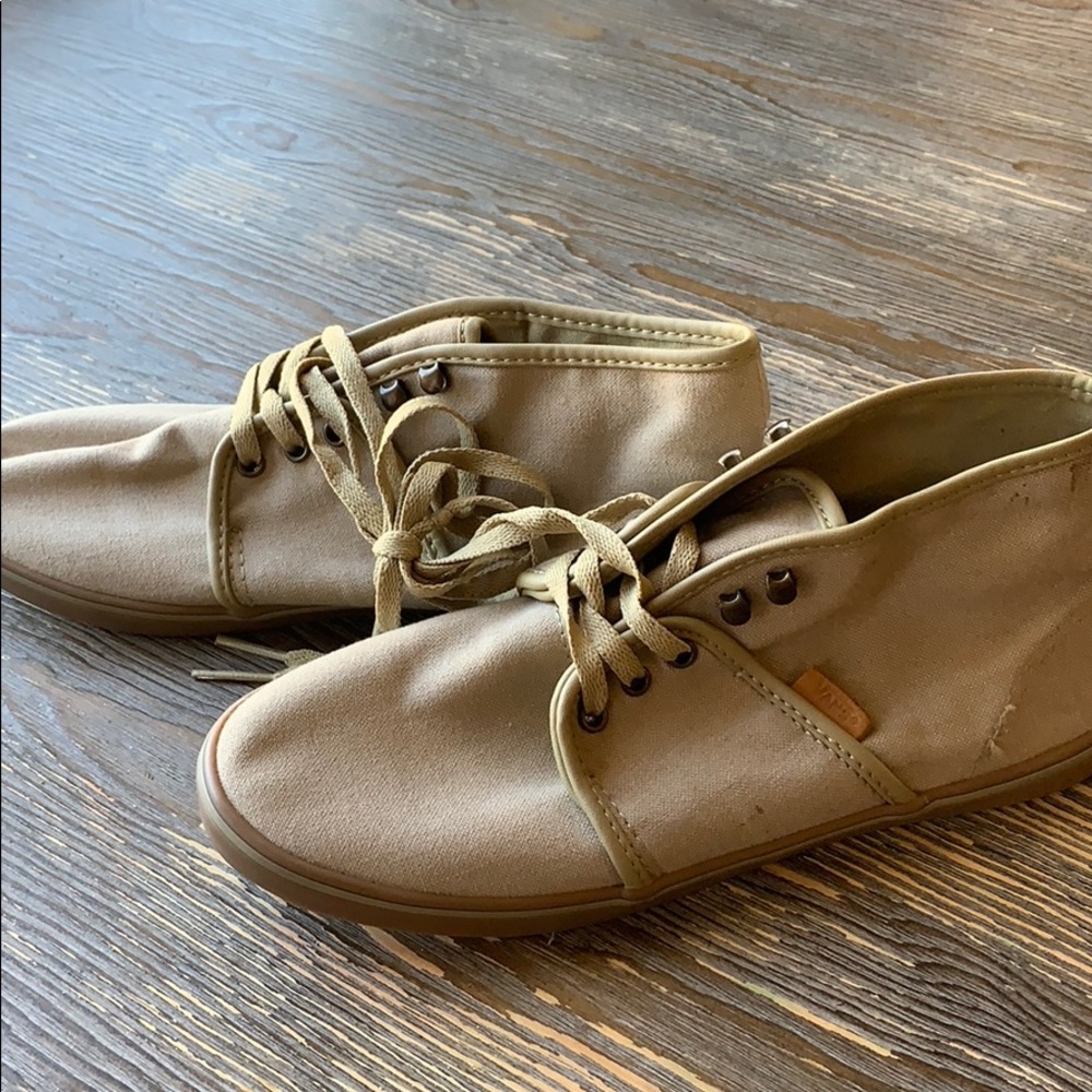 Vans Camryn Khaki Canvas Gumsole Shoes